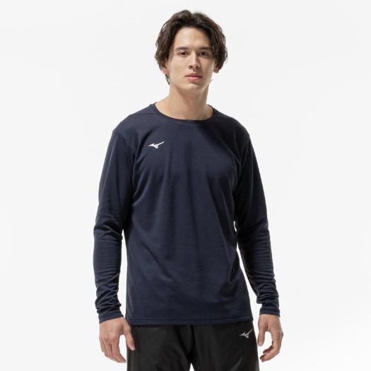 MIZUNO SHOP [ミズノ公式オンラインショップ] 【吸湿発熱】ブレスサーモTシャツ(長袖) メンズ 11 ディープネイビー 32MAC543