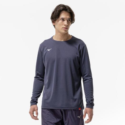 MIZUNO SHOP [ミズノ公式オンラインショップ] 【吸湿発熱】ブレスサーモTシャツ(長袖) メンズ 15 ライトネイビー 32MAC543