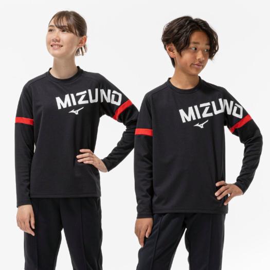 MIZUNO SHOP [ミズノ公式オンラインショップ] 【抗菌防臭／防汚】GACHI Tシャツ(長袖) ジュニア 09 ブラック 32MAC941