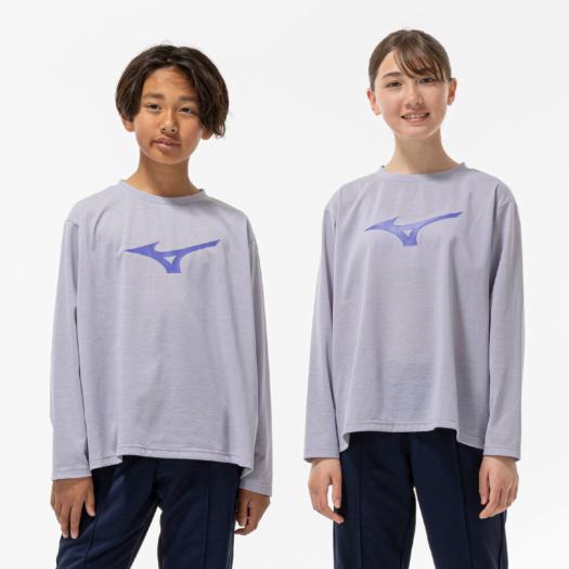 MIZUNO SHOP [ミズノ公式オンラインショップ] 【抗菌防臭／防汚】GACHI Tシャツ(長袖) ジュニア 18 アイスランディックグレー 32MAC944