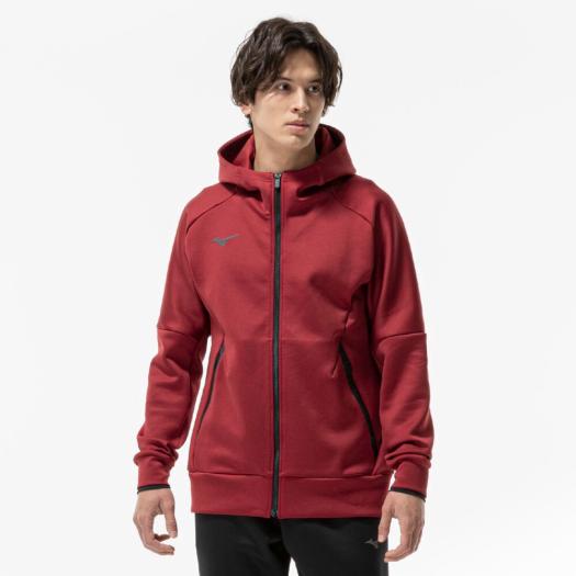 MIZUNO SHOP [ミズノ公式オンラインショップ] ストレッチスウェットフーディ ユニセックス 66 ワインレッド杢 32MCC050