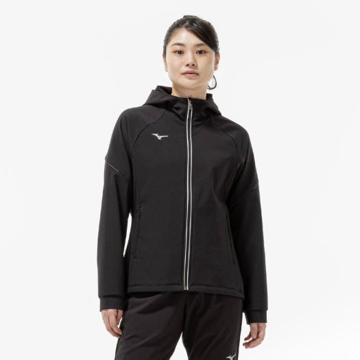 MIZUNO SHOP [ミズノ公式オンラインショップ] 【ストレッチ／防風】テックシールドジャケット ウィメンズ 09 ブラック 32MCC860