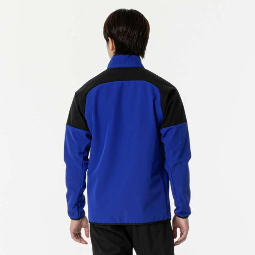 ☆J.S.B. ウィンドブレーカー Sサイズ 青/黒☆ ストレッチ／防風】テックシールドジャケット|32MEB651|ミズノ