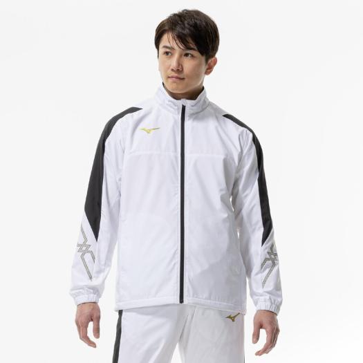 MIZUNO SHOP [ミズノ公式オンラインショップ] 【吸湿発熱】MCライン ブレスサーモウォーマージャケット ユニセックス 01 ホワイト×ブラック 32MEC631