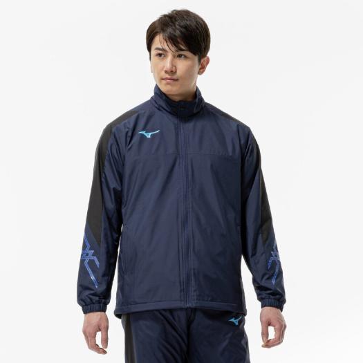 MIZUNO SHOP [ミズノ公式オンラインショップ] 【吸湿発熱】MCライン ブレスサーモウォーマージャケット ユニセックス 11 ディープネイビー×ブラック 32MEC631