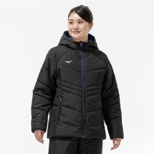 MIZUNO SHOP [ミズノ公式オンラインショップ] 【保温素材／吸湿発熱】テックフィルブレスサーモコート ウィメンズ 09 ブラック 32MEC835