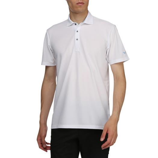 MIZUNO SHOP [ミズノ公式オンラインショップ] 半袖シャツ(シャツ衿)[メンズ] 72 ホワイト×ブルー 52MA9A02