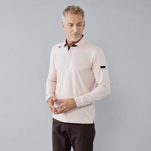 MIZUNO SHOP [ミズノ公式オンラインショップ] MIZUNOミリオラメントジャージー長袖シャツ メンズ 64 ピンク 52MAC641