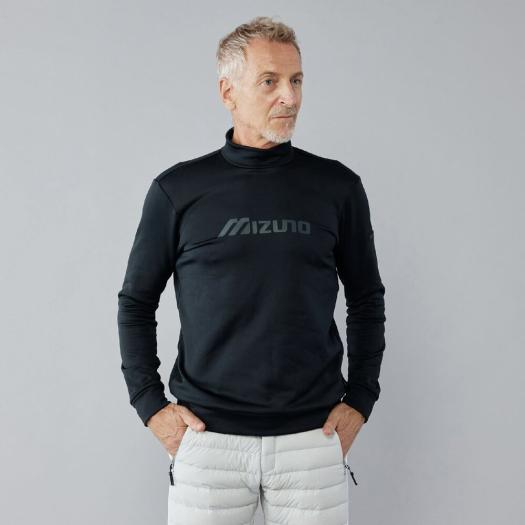 MIZUNO SHOP [ミズノ公式オンラインショップ] MIZUNO POLARTECパワーストレッチ長袖ハイネックシャツ メンズ 09 ブラック 52MCC642