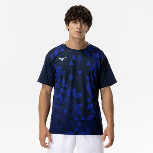 MIZUNO SHOP [ミズノ公式オンラインショップ] ゲームシャツ(ラケットスポーツ) ユニセックス 14 ドレスネイビー 62JAC020