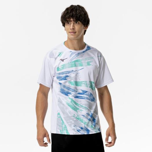 MIZUNO SHOP [ミズノ公式オンラインショップ] ゲームシャツ(ラケットスポーツ) ユニセックス 01 ホワイト 62JAC028