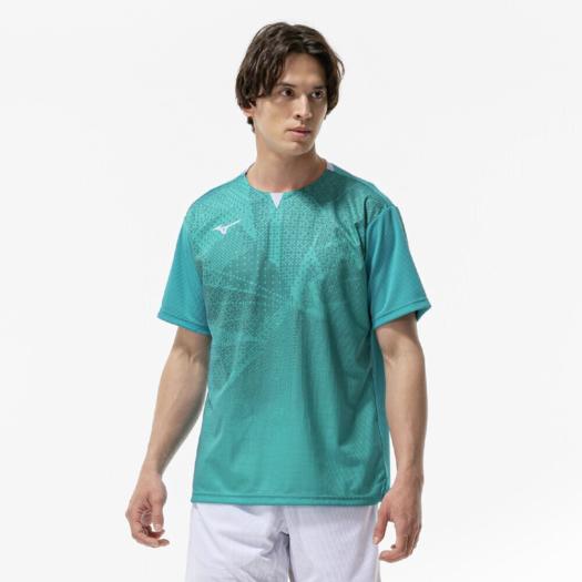 MIZUNO SHOP [ミズノ公式オンラインショップ] 【汗処理／通気】ドライエアロフローゲームシャツ(ラケットスポーツ) ユニセックス 27 カプリブリーズ 62JAC510