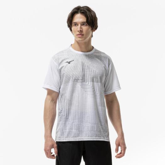 MIZUNO SHOP [ミズノ公式オンラインショップ] 【汗処理／通気】ドライエアロフローゲームシャツ(ラケットスポーツ) ユニセックス 01 ホワイト 62JAC511