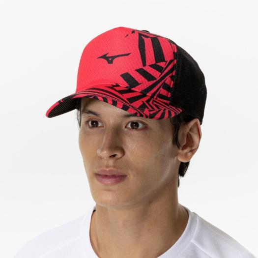MIZUNO SHOP [ミズノ公式オンラインショップ] キャップ ユニセックス 63 ラディアントレッド 62JWC002