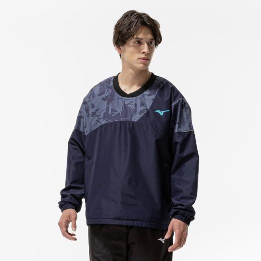 MIZUNO SHOP [ミズノ公式オンラインショップ] 【吸湿発熱】ブレスサーモウォーマーシャツ ユニセックス 14 バリトンブルー 62MEC504