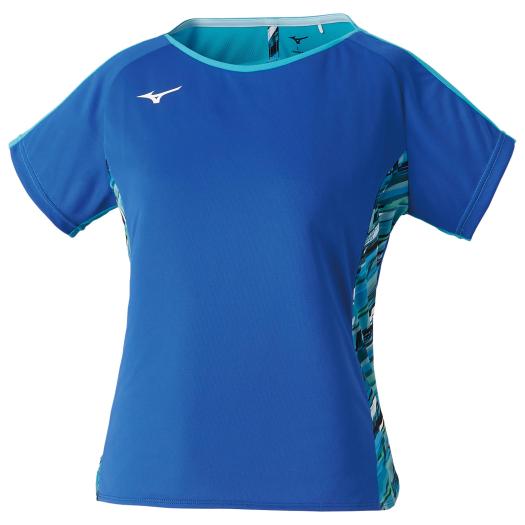 MIZUNO SHOP [ミズノ公式オンラインショップ] F SPEED Tシャツ(ラケットスポーツ)[ユニセックス] 93 ブラック×ネオライム 62JA1Z15