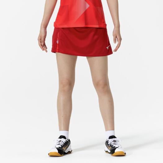 MIZUNO SHOP [ミズノ公式オンラインショップ] ゲームスカート(卓球) ウィメンズ 63 リズミカルレッド 82JBC200