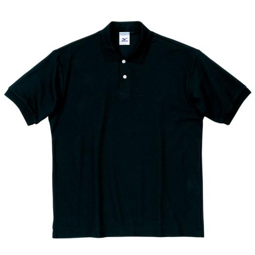 MIZUNO SHOP [ミズノ公式オンラインショップ] 半袖ポロシャツ（カラー） 09 ブラック 87WP202の画像