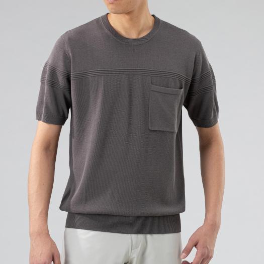 MIZUNO SHOP [ミズノ公式オンラインショップ] ニットTシャツ[メンズ] 07 チャコール B2JA0115画像