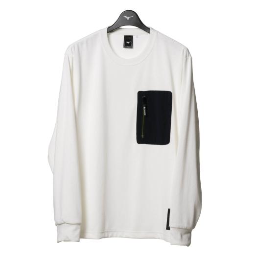 MIZUNO SHOP [ミズノ公式オンラインショップ] ミズノ エヴァンゲリオン ポケット付きグラフィックTシャツ(長袖)[ユニセックス] 02 オフホワイト B2JA2Y02