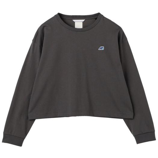 MIZUNO SHOP [ミズノ公式オンラインショップ] 【ミズノ直営店限定】モノグラムM クロップド長袖Tシャツ ウィメンズ 07 アッシュグレー B2JAC711