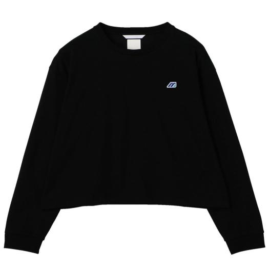 MIZUNO SHOP [ミズノ公式オンラインショップ] 【ミズノ直営店限定】モノグラムM クロップド長袖Tシャツ ウィメンズ 09 ブラック B2JAC711