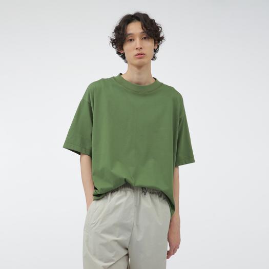 MIZUNO SHOP [ミズノ公式オンラインショップ] 【MARGARET HOWELL】コットンポリエステルワイドTシャツ メンズ 35 グリーン B2JACZ07