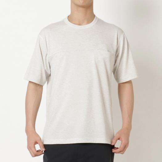 MIZUNO SHOP [ミズノ公式オンラインショップ] ウールタッチポケットTシャツ[メンズ] 02 プリスティンホワイト B2MA1532の大画像