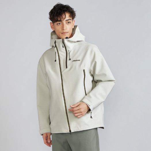 MIZUNO SHOP [ミズノ公式オンラインショップ] （ブレスサーモ）【耐水素材】BERGTECH サーマルメッシュジャケット メンズ 03 ホワイトオニキス B2MEC510