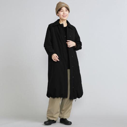 MIZUNO SHOP [ミズノ公式オンラインショップ] 【吸湿発熱】ブレスサーモパデットバルマカンコート ウィメンズ 09 ブラック B2MEC720