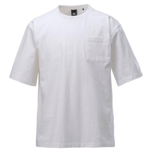 MIZUNO SHOP [ミズノ公式オンラインショップ] 撥水オーバーサイズTシャツ(半袖)[メンズ] 01 ホワイト C2JA2154画像