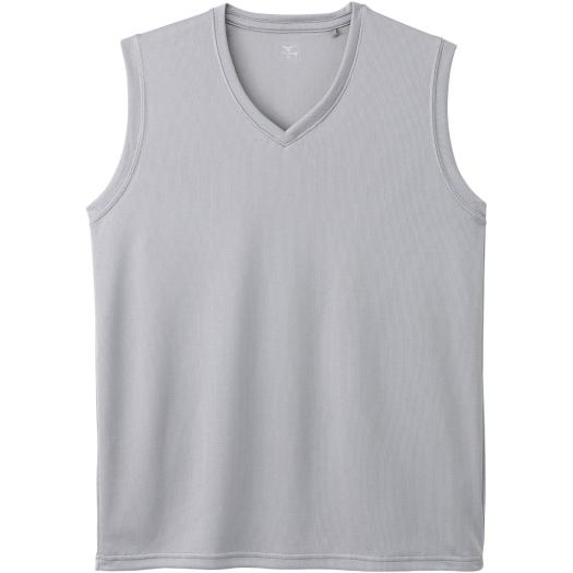 MIZUNO SHOP [ミズノ公式オンラインショップ] 着るドラントクイックドライアンダーVネック半袖シャツ(大きいサイズ)[メンズ] 01 ホワイト C2JAA321