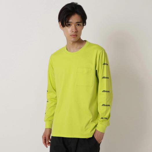 MIZUNO SHOP [ミズノ公式オンラインショップ] Tシャツ(長袖)[ユニセックス] 44 ライムイエロー D2MA1525の画像