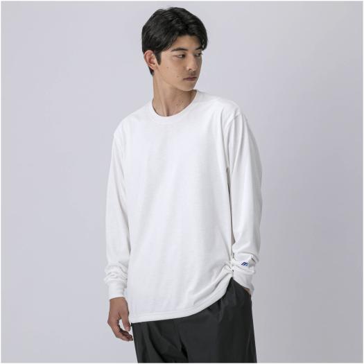 MIZUNO SHOP [ミズノ公式オンラインショップ] フォトプリントロングスリーブTシャツ[メンズ] 02 オフホワイト D2MA2505