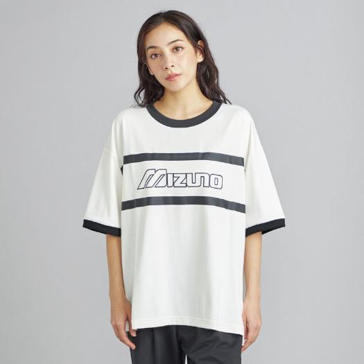 リサイクルグラフィックリンガーTシャツ|D2MAD003|ミズノスポーツ