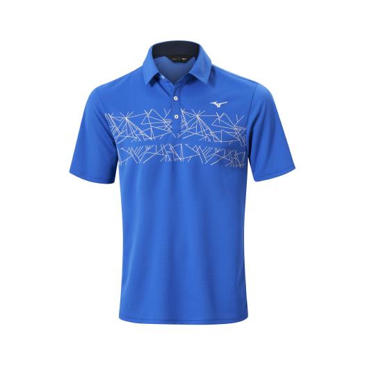 MIZUNO SHOP [ミズノ公式オンラインショップ] ブレスサーモ半袖グラフィックプリントシャツ[メンズ] 23 ブルー E2GA2502の画像