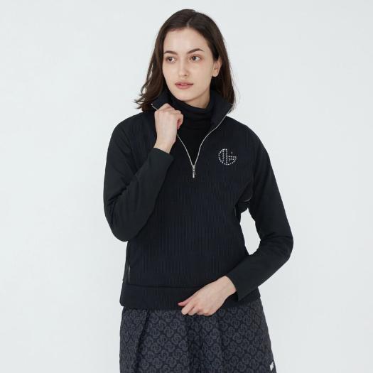 MIZUNO SHOP [ミズノ公式オンラインショップ] 【MGFコレクション】マテリアルミックスプルオーバー ウィメンズ 09 ブラック E2JAC760