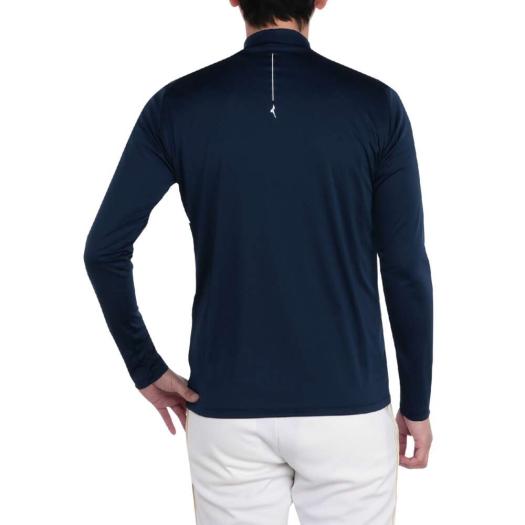 レイヤードセット(半袖ハーフジップシャツ／長袖モックネックシャツ