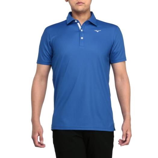 MIZUNO SHOP [ミズノ公式オンラインショップ] ベーシック半袖共衿シャツ[メンズ] 25 ブルー E2MAAA01の大画像
