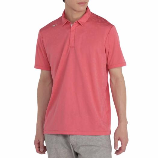 MIZUNO SHOP [ミズノ公式オンラインショップ] ネクスライト半袖共衿シャツ【驚着極軽】 メンズ 60 パラダイスピンク E2MAC004