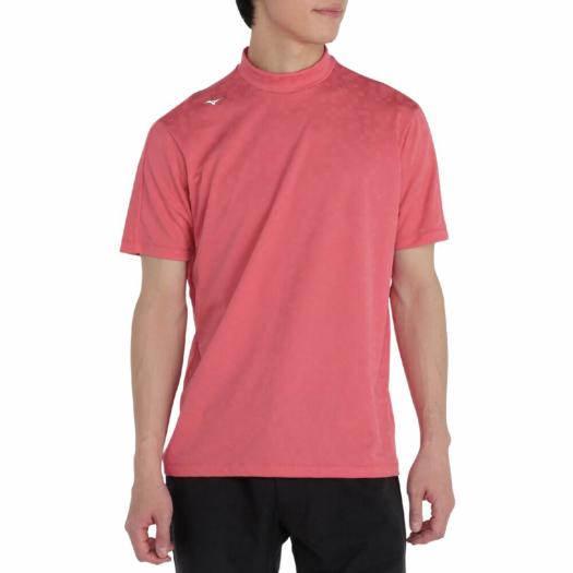 MIZUNO SHOP [ミズノ公式オンラインショップ] ネクスライト半袖共衿モックネックシャツ【驚着極軽】 メンズ 60 パラダイスピンク E2MAC005