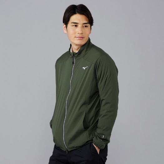 MIZUNO SHOP [ミズノ公式オンラインショップ] ネクスライトエアストレッチブルゾン メンズ 36 オリーブ E2MEC505