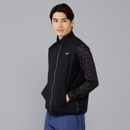MIZUNO SHOP [ミズノ公式オンラインショップ] ネクスライトエアストレッチベスト メンズ 09 ブラック E2MEC506