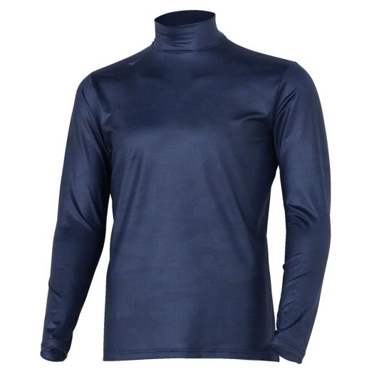 MIZUNO SHOP [ミズノ公式オンラインショップ] バイオネクスト 裏起毛モックネックシャツ メンズ 14 ディープネイビー E2MJC503