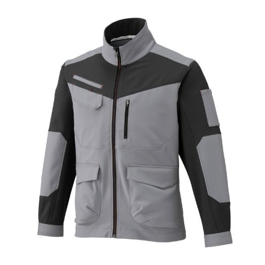 MIZUNO SHOP [ミズノ公式オンラインショップ] ワークジャケット ストレッチ(制電) ユニセックス 97 グレー×チャコール F2JE1194