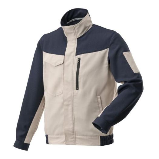 MIZUNO SHOP [ミズノ公式オンラインショップ] ワークジャケット(大きいサイズ／ネーム刺繍対応／制電／春夏用／エコ素材) ユニセックス 89 ネイビー×ベージュ F