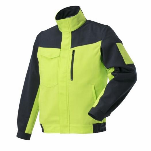 MIZUNO SHOP [ミズノ公式オンラインショップ] ワークジャケット ストレッチ(大きいサイズ／制電／エコ素材) ユニセックス 85 ネイビー×ライムグリーン F2JEA186