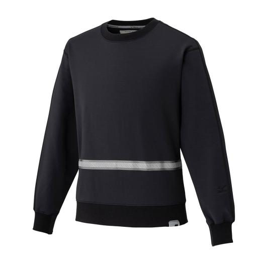 MIZUNO SHOP [ミズノ公式オンラインショップ] 【ミズノ公式オンライン限定】クルーネックスウェット(ワーキング) ユニセックス 09 ブラック F2JEC310