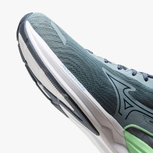 MIZUNO - MIZUNO ウエーブリボルト3 ホワイト×ブルー 23.5 J1GC2314 MIZUNO ミズノ メンズ レディース スニーカー ウエーブリボルト3