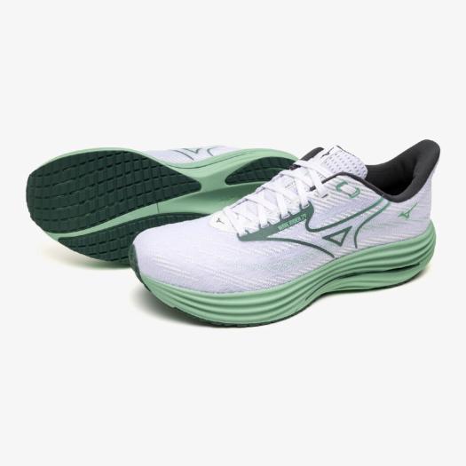 MIZUNO SHOP [ミズノ公式オンラインショップ] ウエーブライダー29(ランニング) ユニセックス 09 クリームホワイト×グリーン J1GC2505